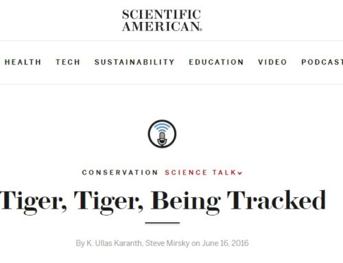 Dr. K. Ullas Karanth interviewed on Scientific American’s ‘Science Talk’ Podcast